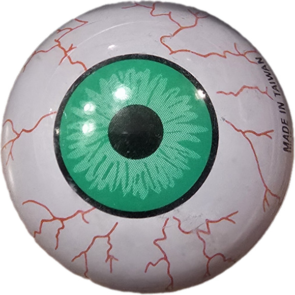 Vintage Floating Magic Glide GREEN Eye Jet Ball Monster‎ Toy - Picture 1 of 4